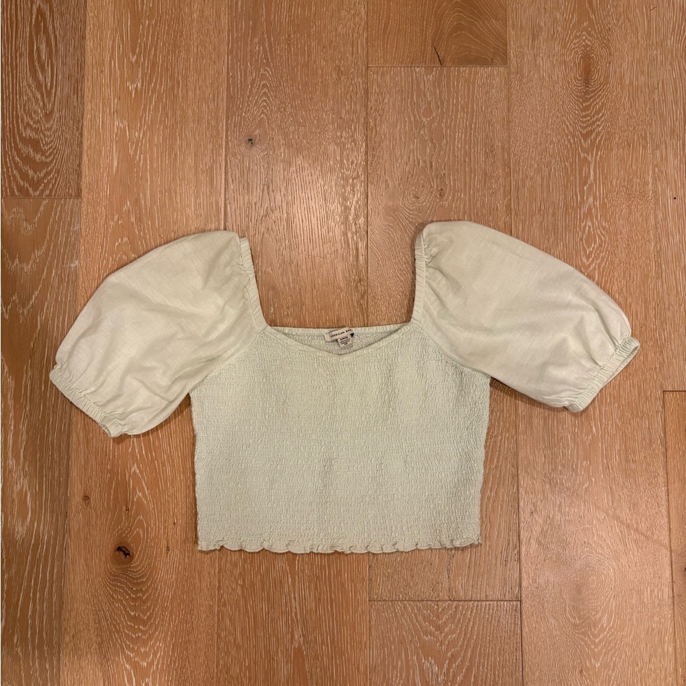 American eagle puff sleeve top